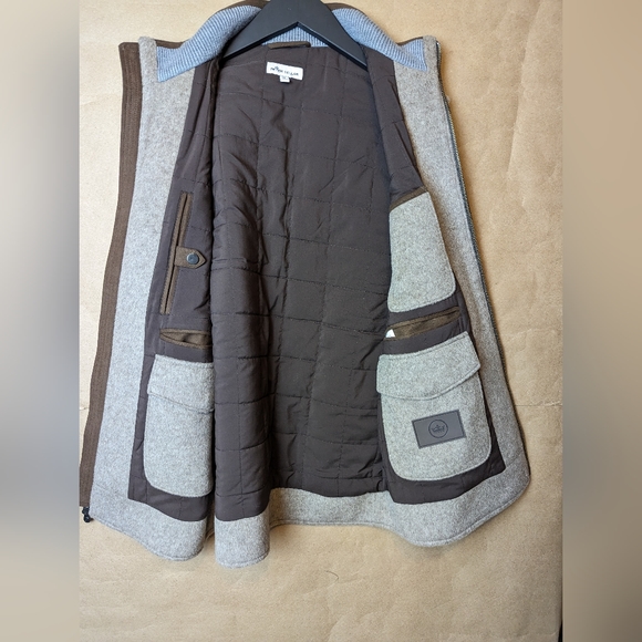 NWOT Peter Millar Mushroom Flex-Fleece Wool Vest - Picture 6 of 12